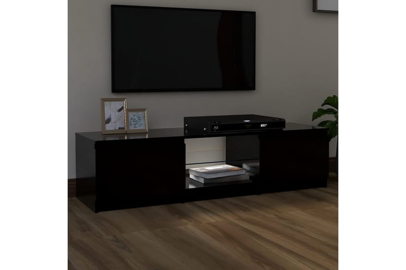 TV-taso LED-valoilla musta 140x40x35,5 cm - Huonekalut - TV- & Mediakalusteet - Tv taso & Mediataso