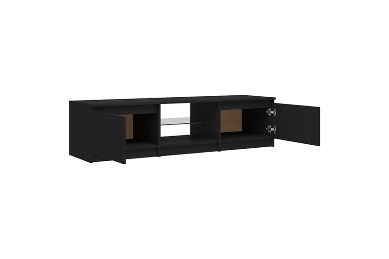 TV-taso LED-valoilla musta 140x40x35,5 cm - Huonekalut - TV- & Mediakalusteet - Tv taso & Mediataso
