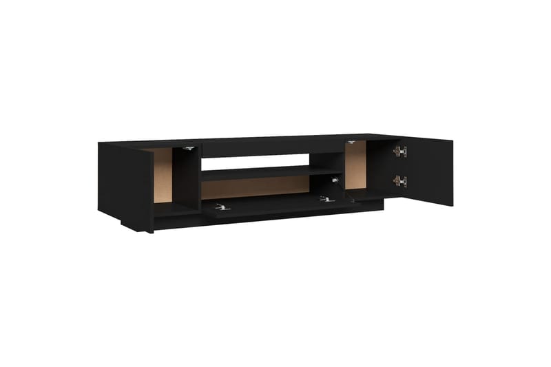 TV-taso LED-valoilla musta 160x35x40 cm - Huonekalut - TV- & Mediakalusteet - Tv taso & Mediataso