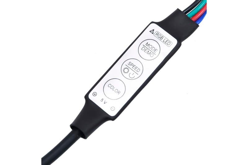 TV-taso LED-valoilla musta 200x35x40 cm - Huonekalut - TV- & Mediakalusteet - Tv taso & Mediataso