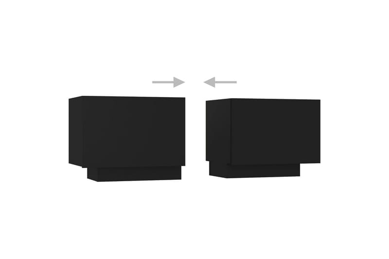 TV-taso LED-valoilla musta 200x35x40 cm - Huonekalut - TV- & Mediakalusteet - Tv taso & Mediataso