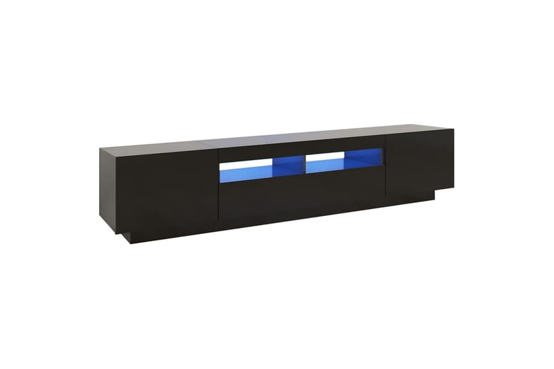 TV-taso LED-valoilla musta 200x35x40 cm - Huonekalut - TV- & Mediakalusteet - Tv taso & Mediataso