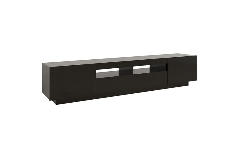 TV-taso LED-valoilla musta 200x35x40 cm - Huonekalut - TV- & Mediakalusteet - Tv taso & Mediataso