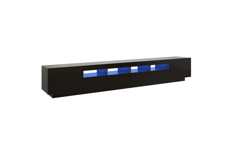 TV-taso LED-valoilla musta 260x35x40 cm - Musta - Huonekalut - TV- & Mediakalusteet - Tv taso & Mediataso