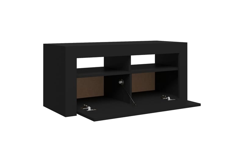 TV-taso LED-valoilla musta 90x35x40 cm - Huonekalut - TV- & Mediakalusteet - Tv taso & Mediataso