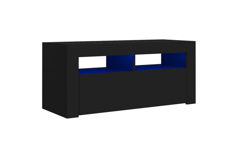 TV-taso LED-valoilla musta 90x35x40 cm - Huonekalut - TV- & Mediakalusteet - Tv taso & Mediataso