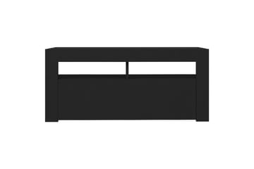 TV-taso LED-valoilla musta 90x35x40 cm - Huonekalut - TV- & Mediakalusteet - Tv taso & Mediataso