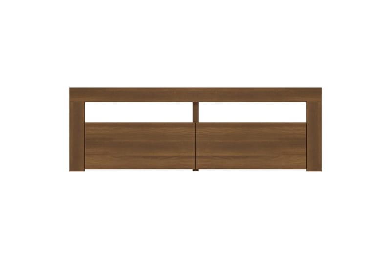 TV-taso LED-valoilla ruskea tammi 120x35x40 cm - Ruskea - Huonekalut - TV- & Mediakalusteet - Tv taso & Mediataso