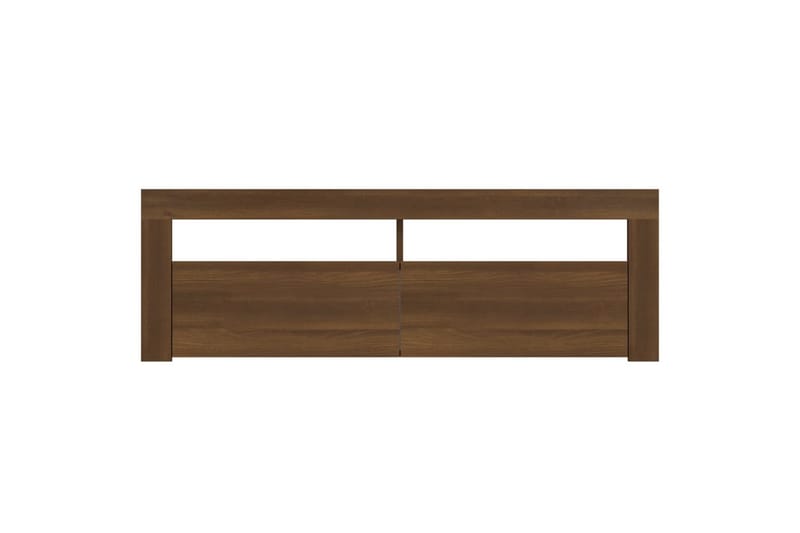 TV-taso LED-valoilla ruskea tammi 120x35x40 cm - Ruskea - Huonekalut - TV- & Mediakalusteet - Tv taso & Mediataso