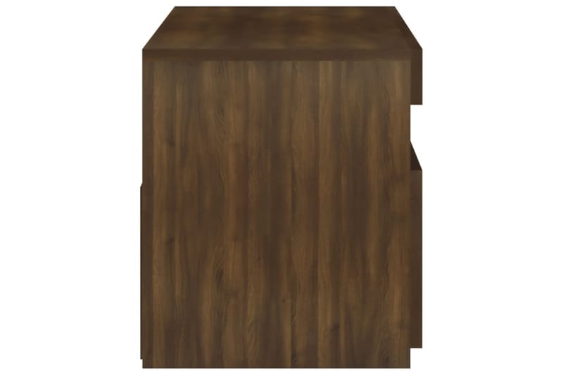 TV-taso LED-valoilla ruskea tammi 75x35x40 cm - Ruskea - Huonekalut - TV- & Mediakalusteet - Tv taso & Mediataso
