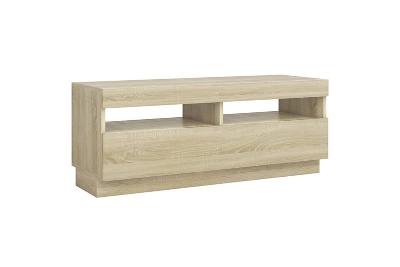 TV-taso LED-valoilla Sonoma-tammi 100x35x40 cm - Huonekalut - TV- & Mediakalusteet - Tv taso & Mediataso