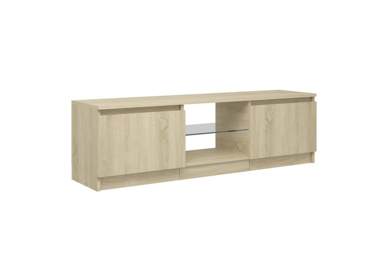 TV-taso LED-valoilla Sonoma-tammi 120x30x35,5 cm - Huonekalut - TV- & Mediakalusteet - Tv taso & Mediataso