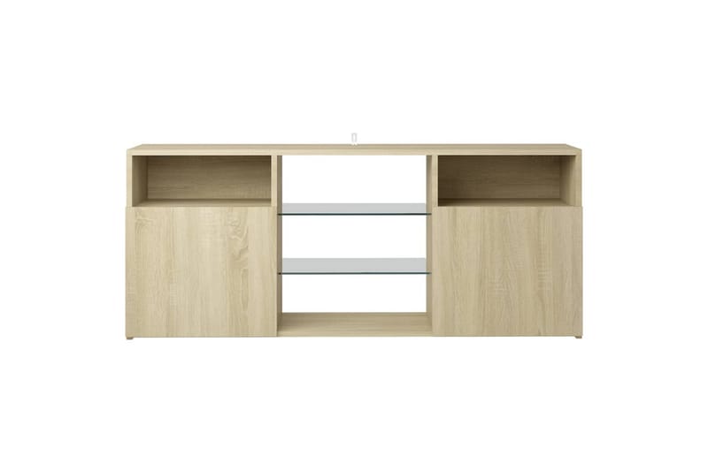 TV-taso LED-valoilla Sonoma-tammi 120x30x50 cm - Huonekalut - TV- & Mediakalusteet - Tv taso & Mediataso
