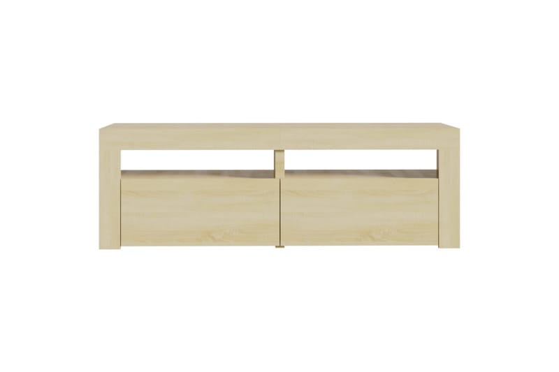 TV-taso LED-valoilla Sonoma-tammi 120x35x40 cm - Ruskea - Huonekalut - TV- & Mediakalusteet - Tv taso & Mediataso