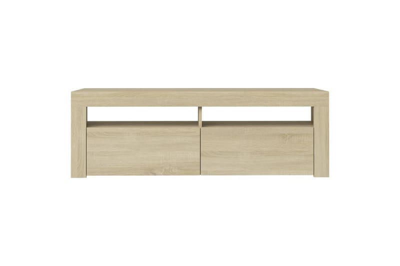 TV-taso LED-valoilla Sonoma-tammi 120x35x40 cm - Ruskea - Huonekalut - TV- & Mediakalusteet - Tv taso & Mediataso