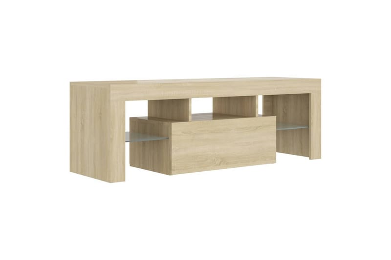TV-taso LED-valoilla Sonoma-tammi 120x35x40 cm - Huonekalut - TV- & Mediakalusteet - Tv taso & Mediataso