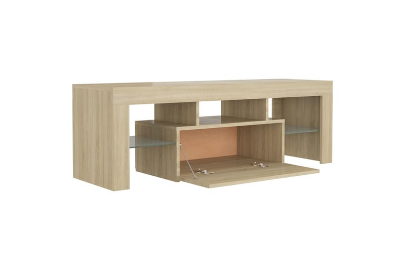 TV-taso LED-valoilla Sonoma-tammi 120x35x40 cm - Huonekalut - TV- & Mediakalusteet - Tv taso & Mediataso