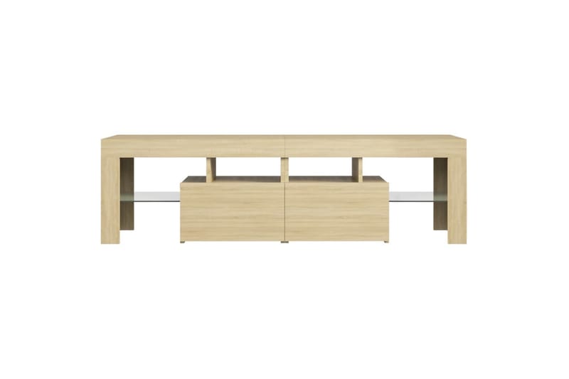 TV-taso LED-valoilla Sonoma-tammi 140x35x40 cm - Huonekalut - TV- & Mediakalusteet - Tv taso & Mediataso