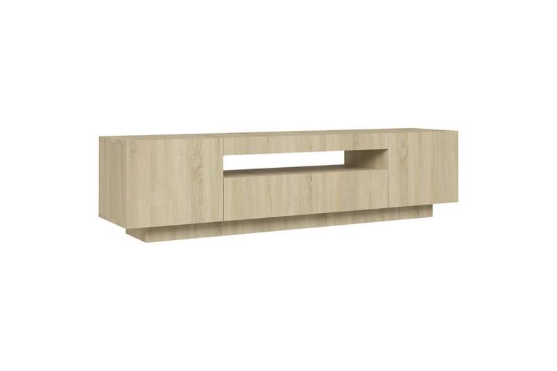 TV-taso LED-valoilla Sonoma-tammi 160x35x40 cm - Huonekalut - TV- & Mediakalusteet - Tv taso & Mediataso