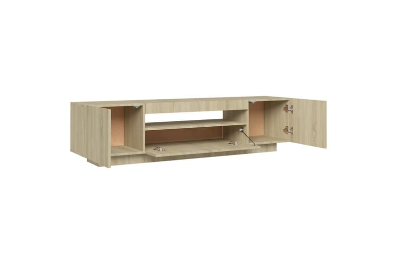 TV-taso LED-valoilla Sonoma-tammi 160x35x40 cm - Huonekalut - TV- & Mediakalusteet - Tv taso & Mediataso
