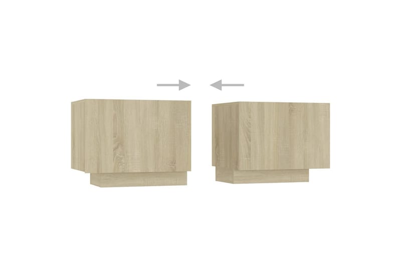 TV-taso LED-valoilla Sonoma-tammi 200x35x40 cm - Ruskea - Huonekalut - TV- & Mediakalusteet - Tv taso & Mediataso