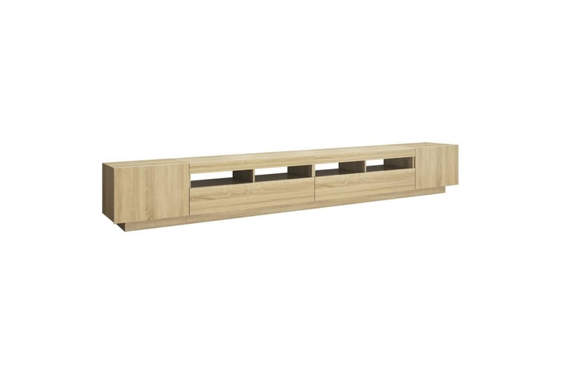 TV-taso LED-valoilla Sonoma-tammi 300x35x40 cm - Ruskea - Huonekalut - TV- & Mediakalusteet - Tv taso & Mediataso