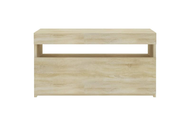 TV-taso LED-valoilla Sonoma-tammi 75x35x40 cm - Ruskea - Huonekalut - TV- & Mediakalusteet - Tv taso & Mediataso