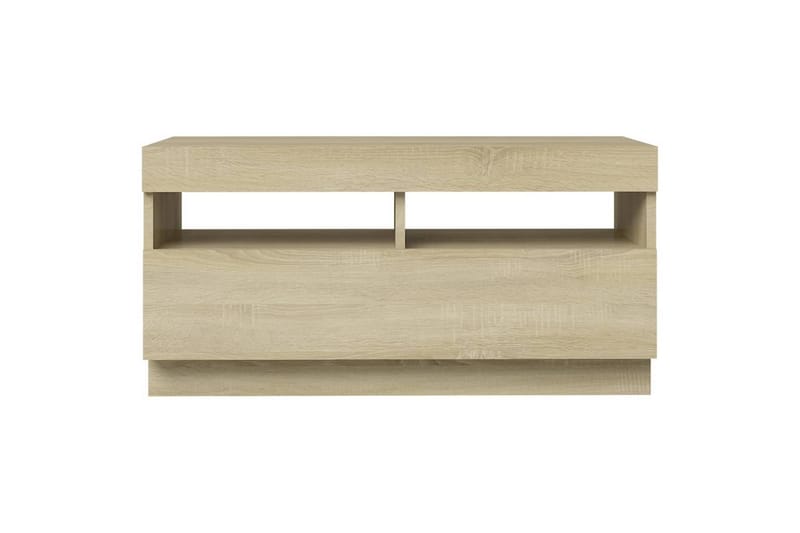 TV-taso LED-valoilla Sonoma-tammi 80x35x40 cm - Huonekalut - TV- & Mediakalusteet - Tv taso & Mediataso
