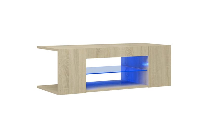 TV-taso LED-valoilla Sonoma-tammi 90x39x30 cm - Huonekalut - TV- & Mediakalusteet - Tv taso & Mediataso