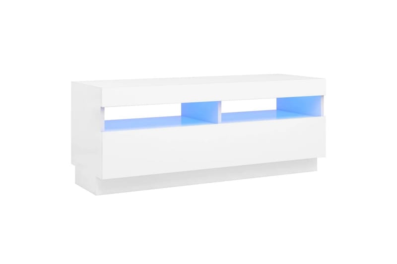 TV-taso LED-valoilla valkoinen 100x35x40 cm - Huonekalut - TV- & Mediakalusteet - Tv taso & Mediataso