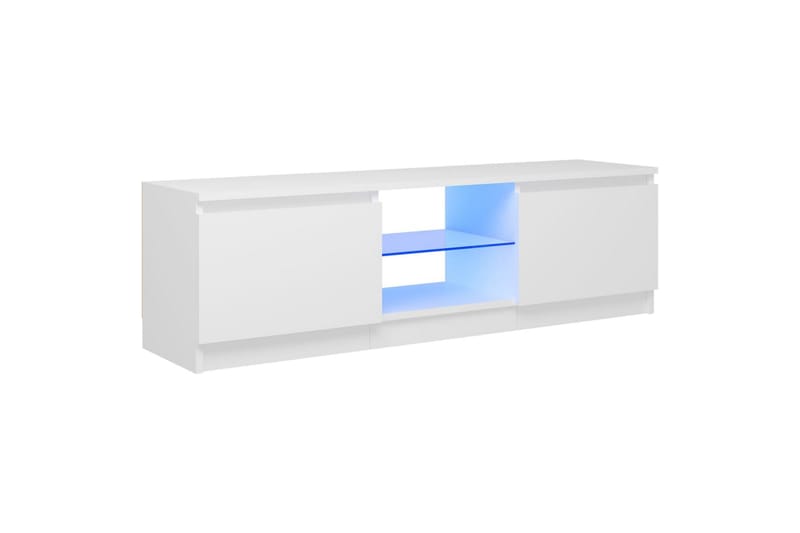 TV-taso LED-valoilla valkoinen 120x30x35,5 cm - Huonekalut - TV- & Mediakalusteet - Tv taso & Mediataso