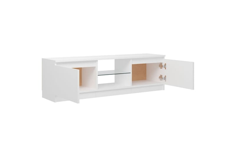 TV-taso LED-valoilla valkoinen 120x30x35,5 cm - Huonekalut - TV- & Mediakalusteet - Tv taso & Mediataso