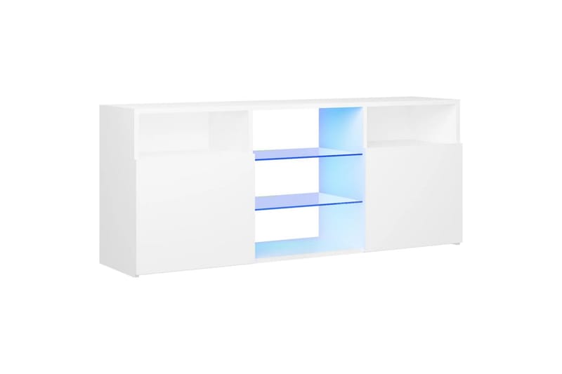 TV-taso LED-valoilla valkoinen 120x30x50 cm - Huonekalut - TV- & Mediakalusteet - Tv taso & Mediataso