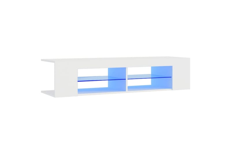 TV-taso LED-valoilla valkoinen 135x39x30 cm - Valkoinen - Huonekalut - TV- & Mediakalusteet - Tv taso & Mediataso