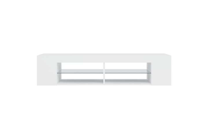 TV-taso LED-valoilla valkoinen 135x39x30 cm - Valkoinen - Tv taso & Mediataso