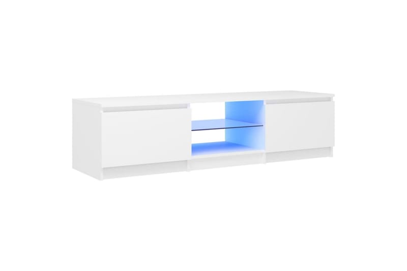 TV-taso LED-valoilla valkoinen 140x40x35,5 cm - Huonekalut - TV- & Mediakalusteet - Tv taso & Mediataso