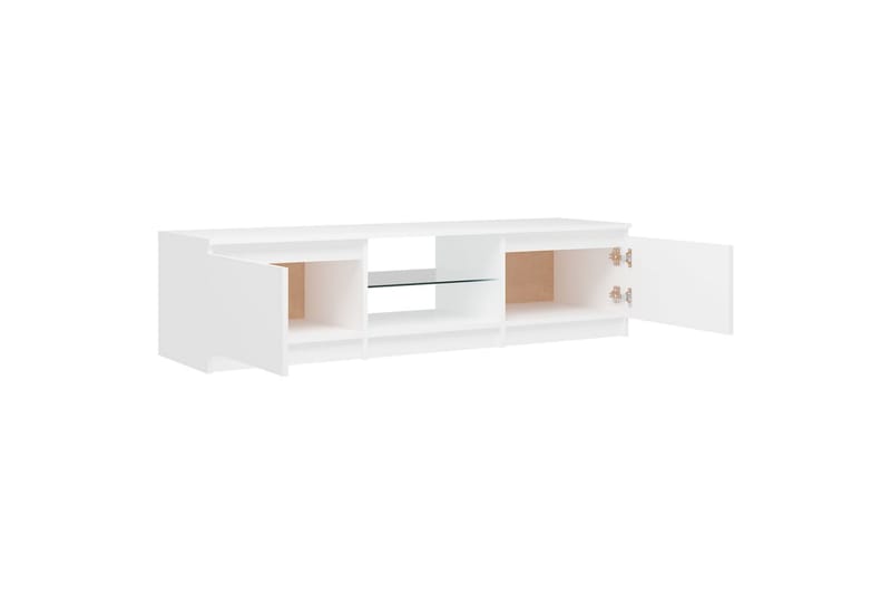 TV-taso LED-valoilla valkoinen 140x40x35,5 cm - Huonekalut - TV- & Mediakalusteet - Tv taso & Mediataso