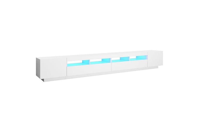TV-taso LED-valoilla valkoinen 300x35x40 cm - Valkoinen - Huonekalut - TV- & Mediakalusteet - Tv taso & Mediataso