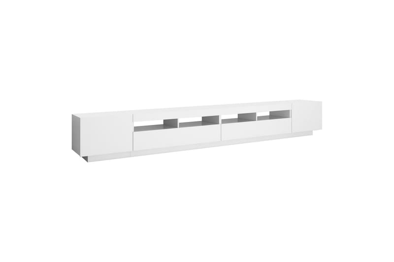 TV-taso LED-valoilla valkoinen 300x35x40 cm - Valkoinen - Huonekalut - TV- & Mediakalusteet - Tv taso & Mediataso