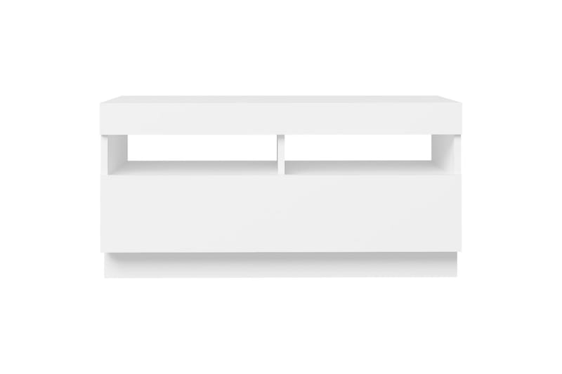 TV-taso LED-valoilla valkoinen 80x35x40 cm - Huonekalut - TV- & Mediakalusteet - Tv taso & Mediataso