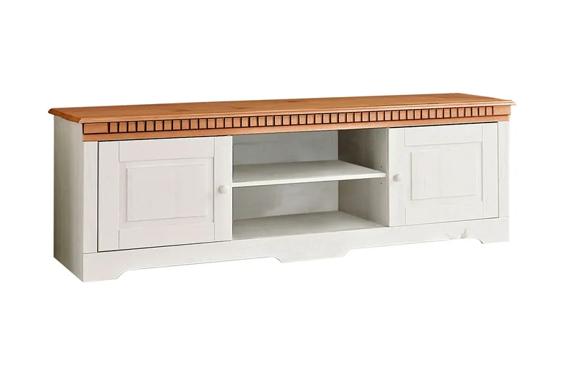 TV-taso Lidwina 175 cm, Valkoinen/Ruskea