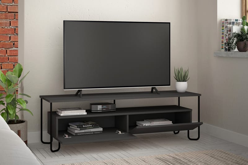 TV-taso Lindome 150 cm - Harmaa - Huonekalut - TV- & Mediakalusteet - Tv taso & Mediataso