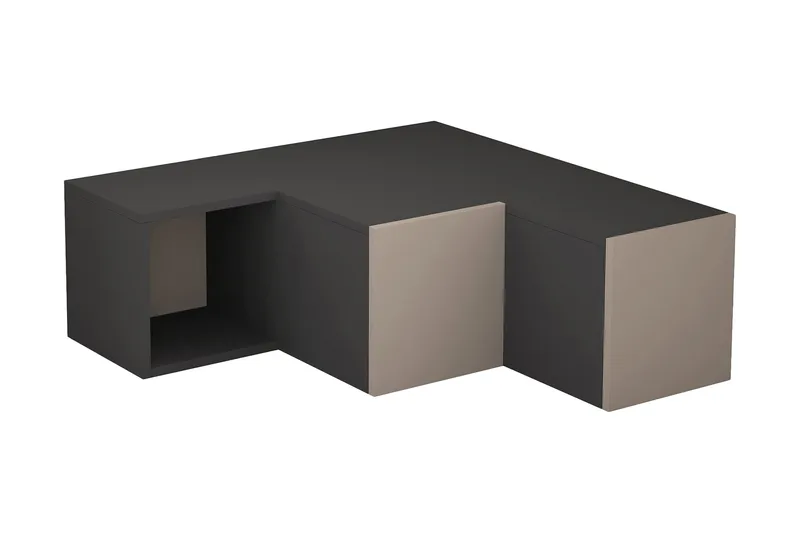 TV-taso Lindome 92 cm, Harmaa/Ruskea