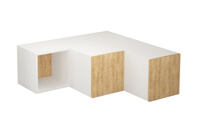 TV-taso Lindome 92 cm - Valkoinen/Ruskea - Huonekalut - TV- & Mediakalusteet - Tv taso & Mediataso