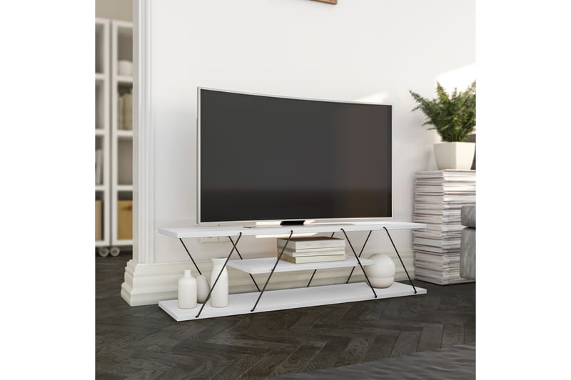 TV-taso Ljusfors 120 cm - Valkoinen - Huonekalut - TV- & Mediakalusteet - Tv taso & Mediataso