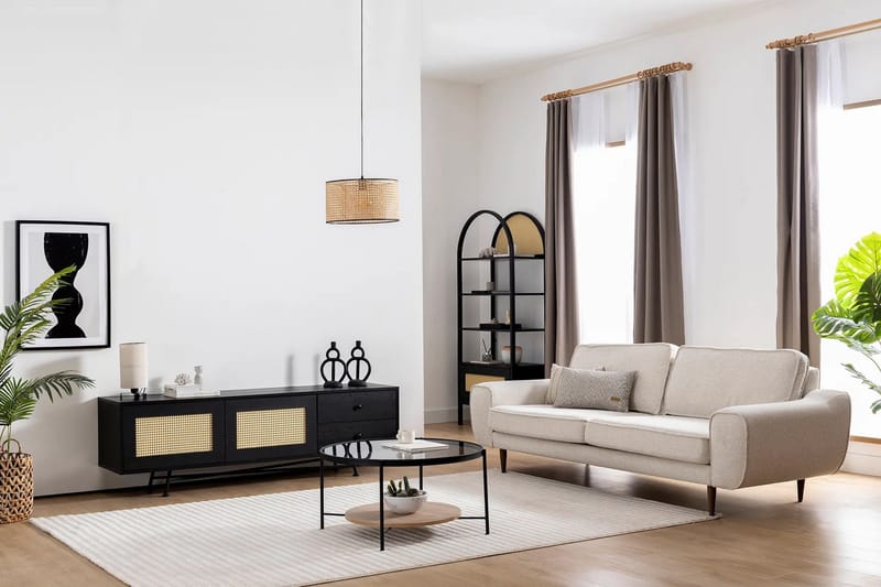 Tv-taso Makwana 180 cm, Musta