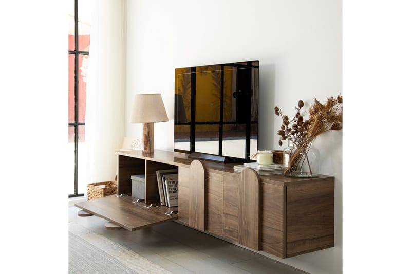 Tv-taso Malpani 180 cm - Pähkinä - Huonekalut - TV- & Mediakalusteet - Tv taso & Mediataso