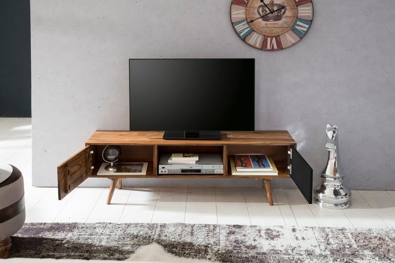 TV-taso Maxyne 140 cm - Puu/Luonnonväri - Huonekalut - TV- & Mediakalusteet - Tv taso & Mediataso