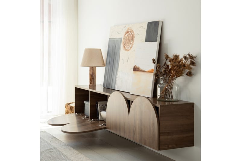 Tv-taso Mesta 180 cm - Pähkinä - Huonekalut - TV- & Mediakalusteet - Tv taso & Mediataso