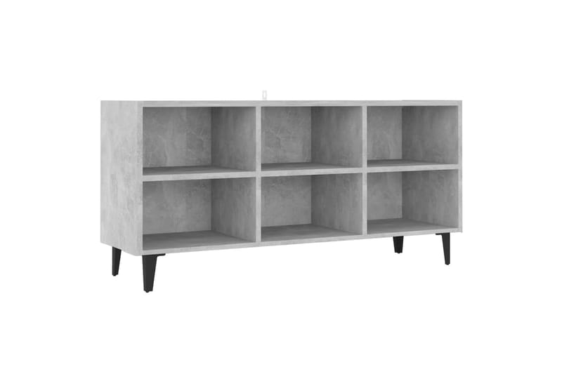 TV-taso metallijaloilla betoninharmaa 103,5x30x50 cm - Huonekalut - TV- & Mediakalusteet - Tv taso & Mediataso